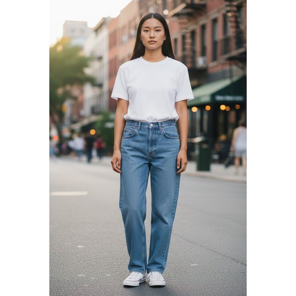 Vintage Westport Denim High Waisted Mom Jeans Pleated Front Size 10